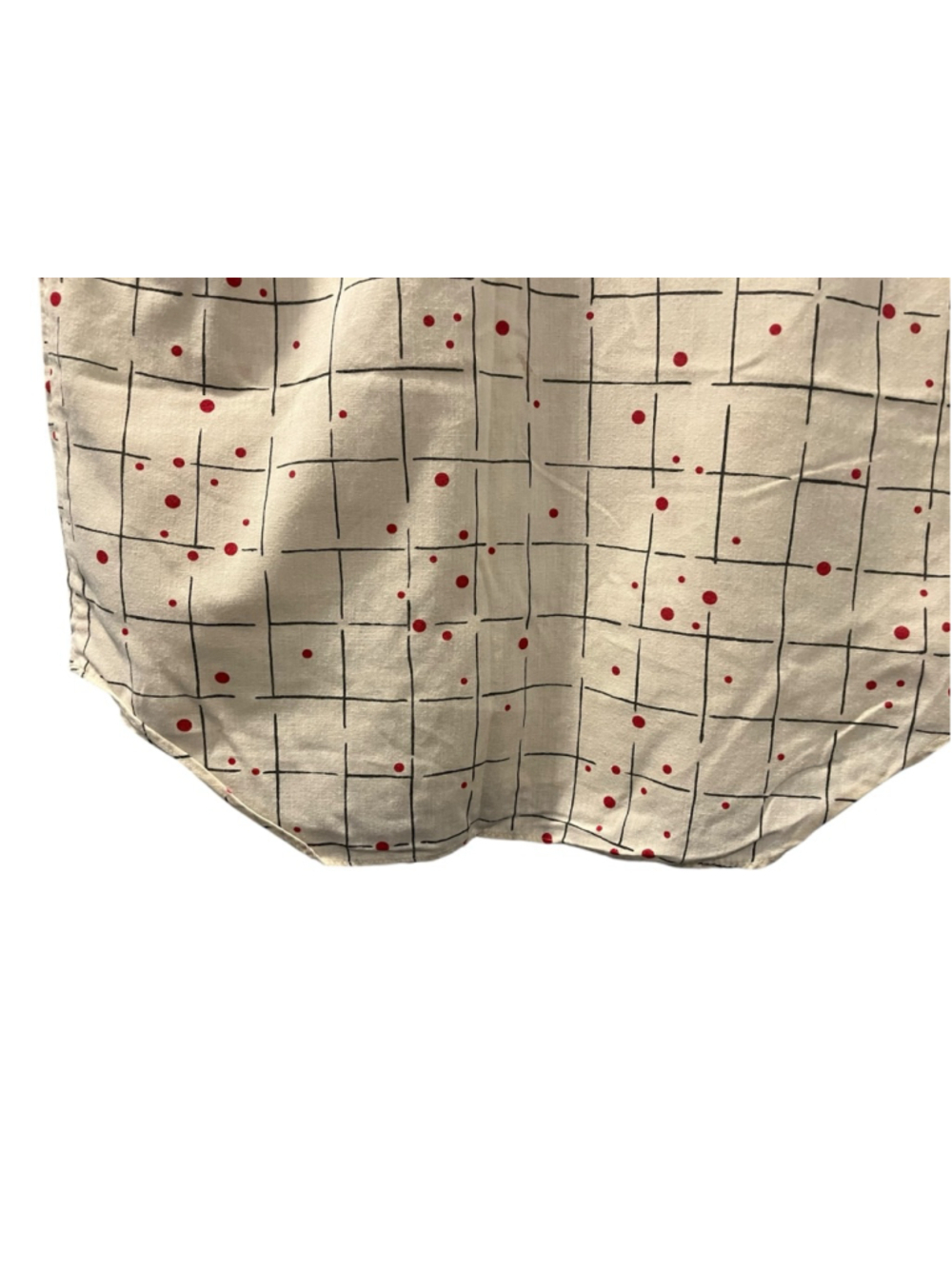VTG 80s Favorites Abstract Grid Shirt Small Mid Century Memphis Geo Polka Dot - Picture 9 of 9